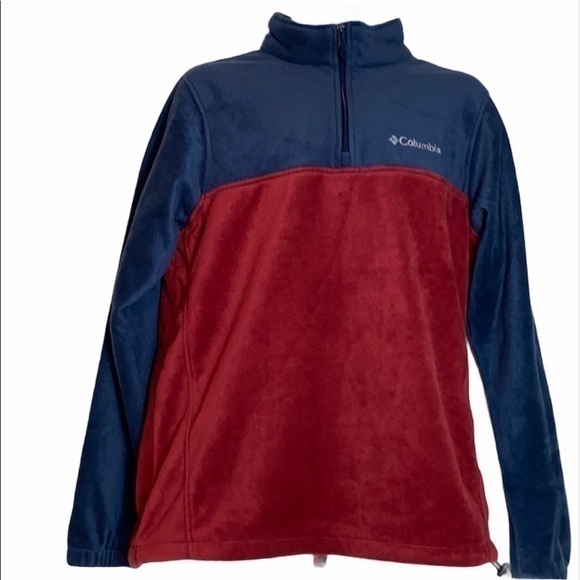 Columbia Men’s Red & Blue Fleece - Picture 1 of 7